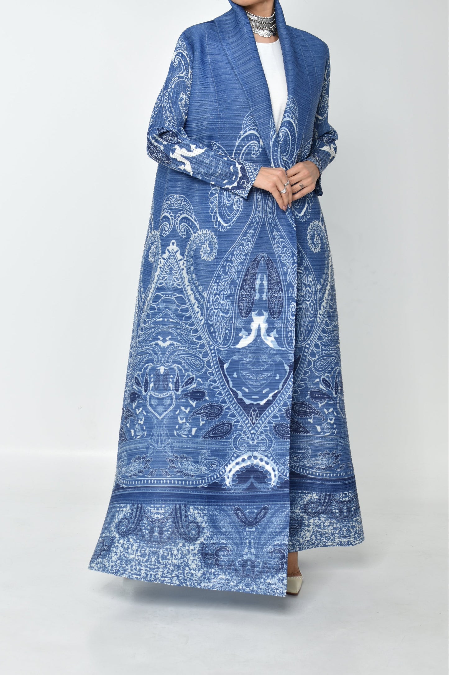 Paisley Pleated Abaya