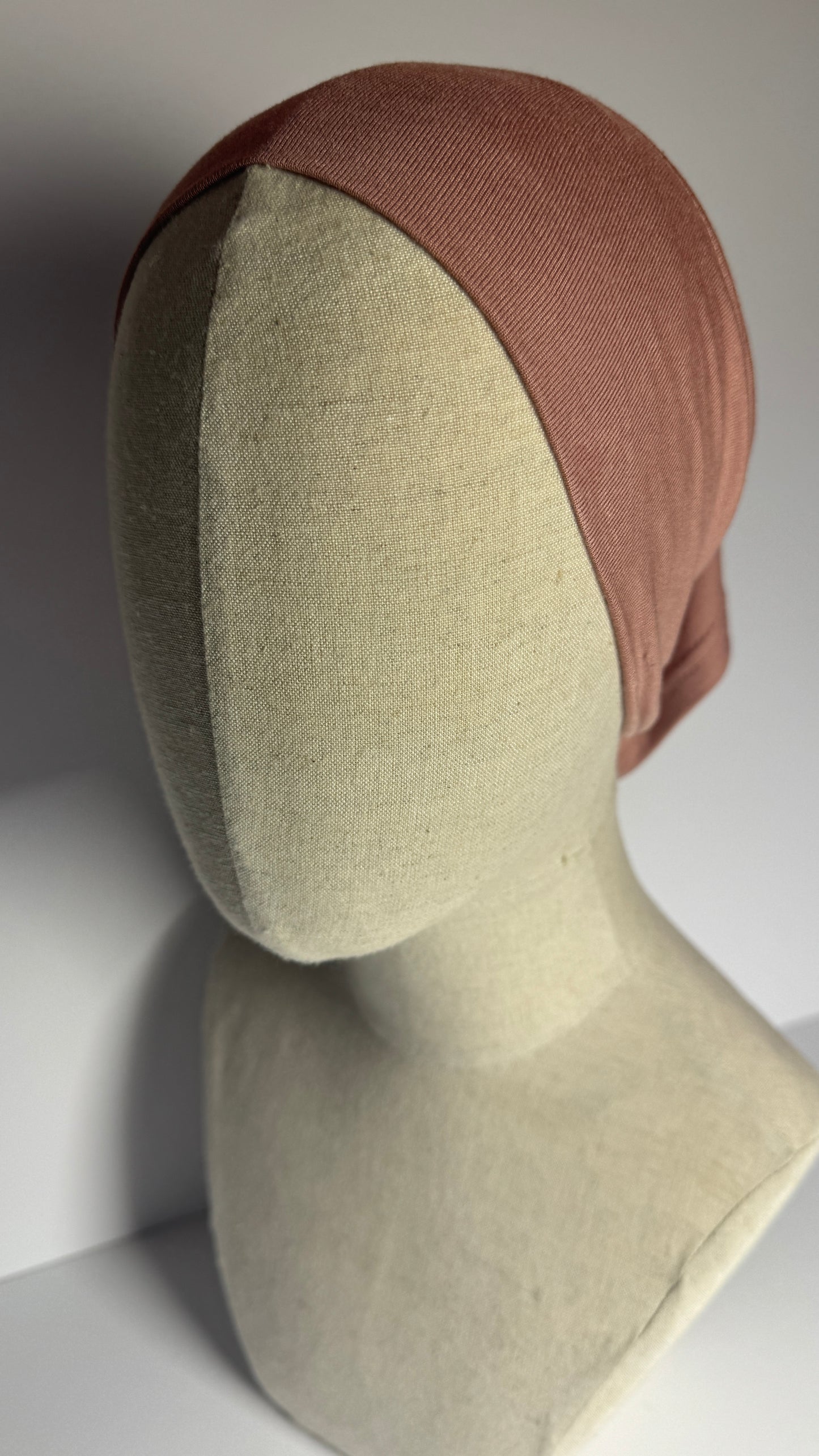 Hijab And A Cap Set - MAUVE PINK