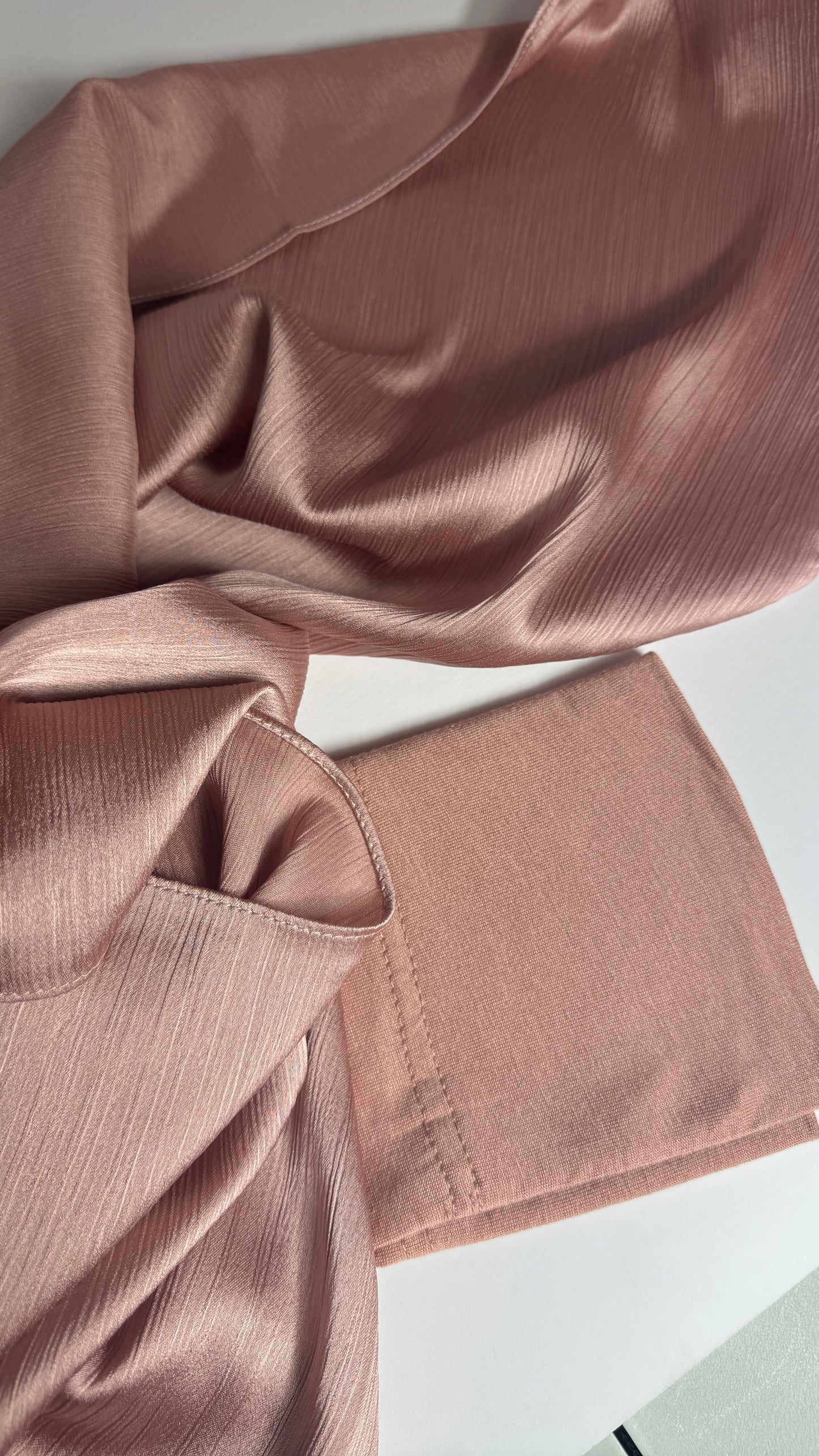 Hijab And A Cap Set - MAUVE PINK