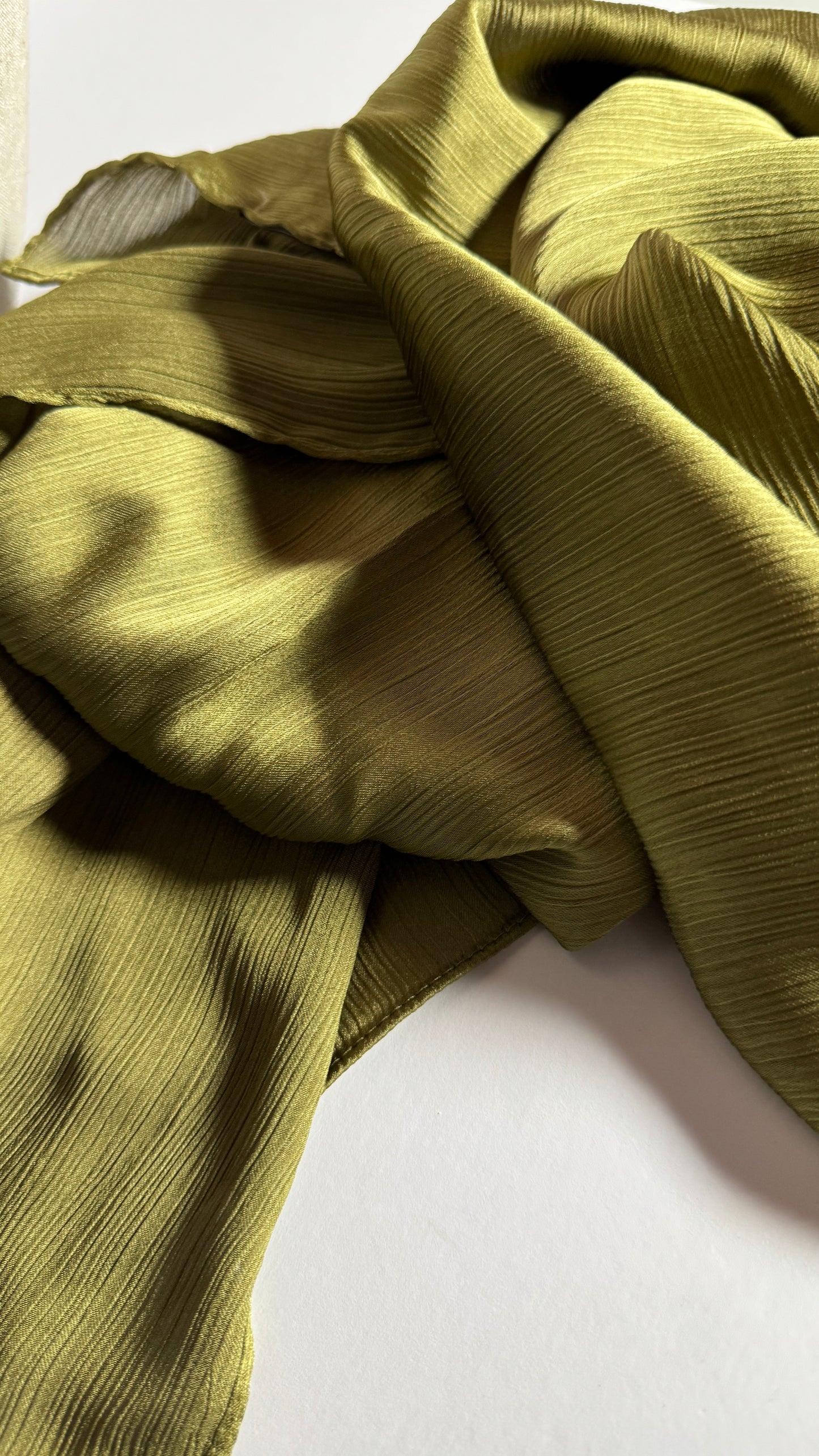 Light Green Silk Satin Hijab