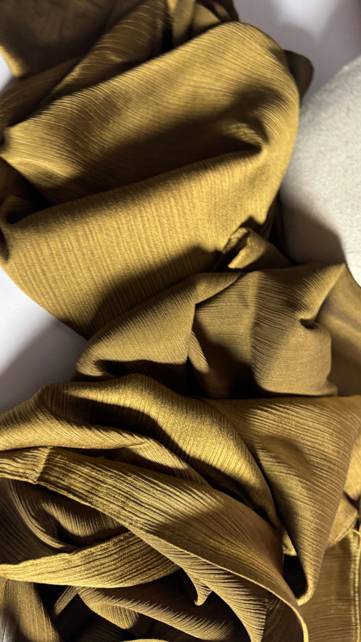 Dark Green Silk Satin Hijab