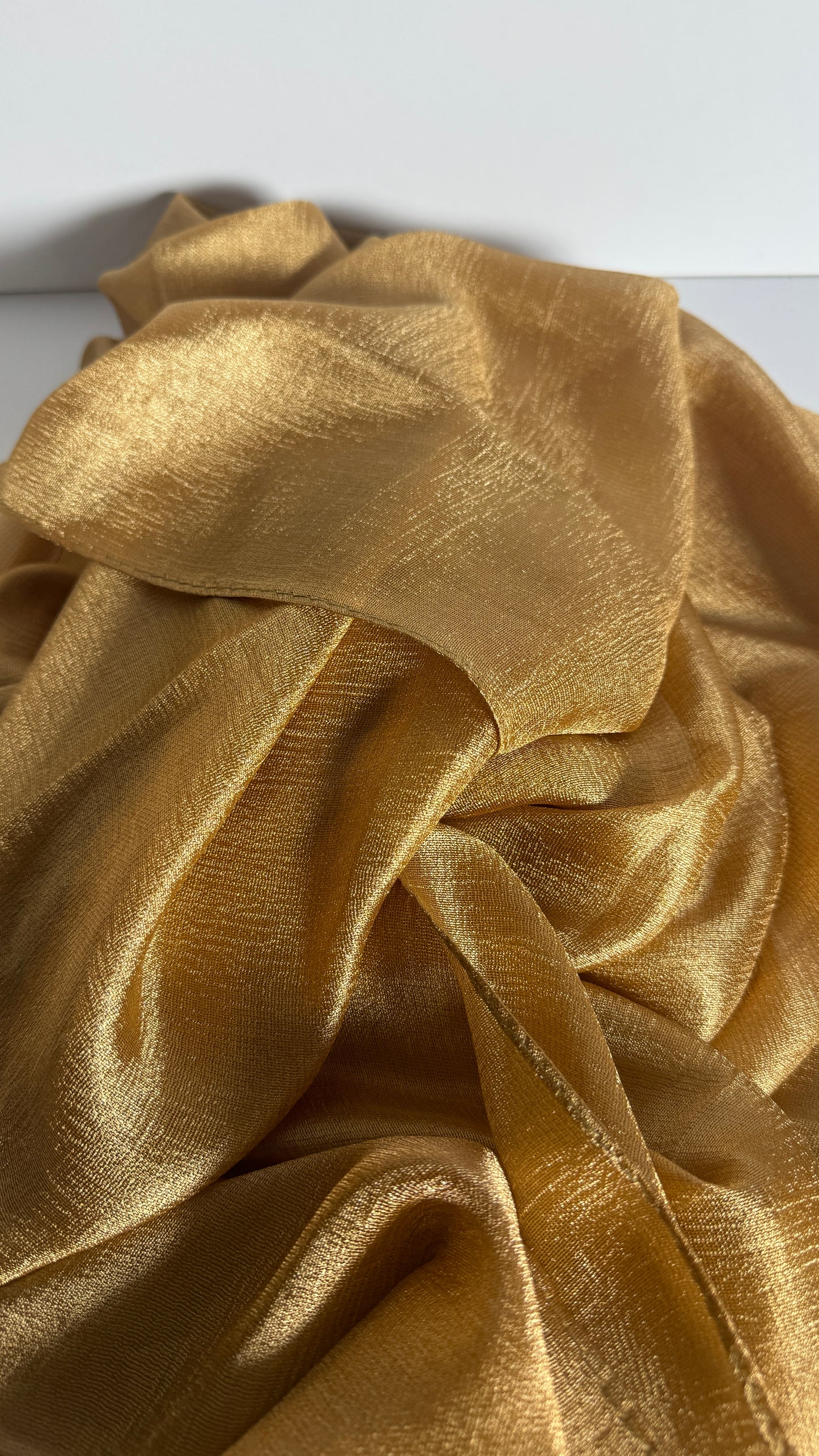 Gold Silk Linen Hijab