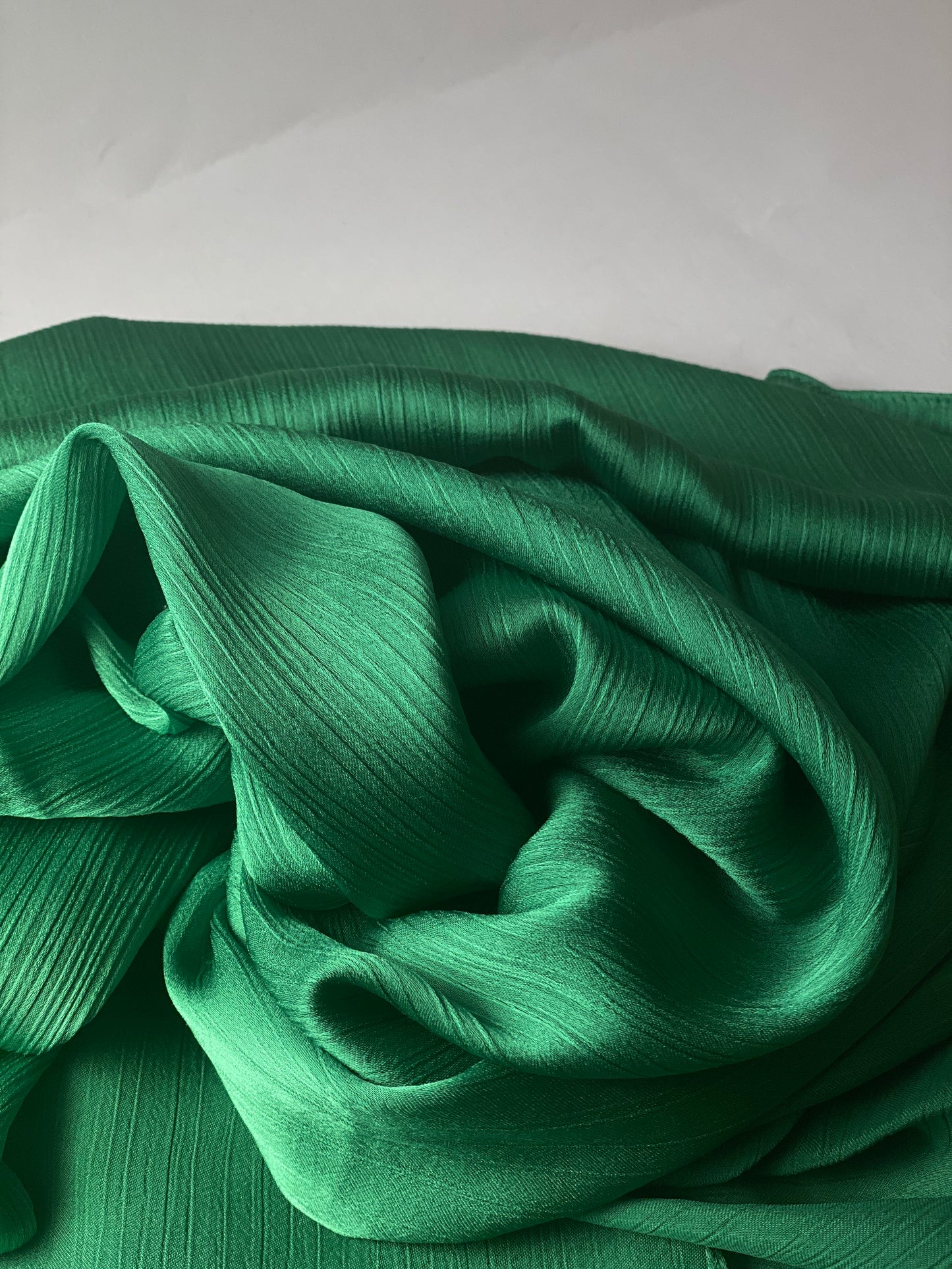 Emerald Green Silk Satin Hijab