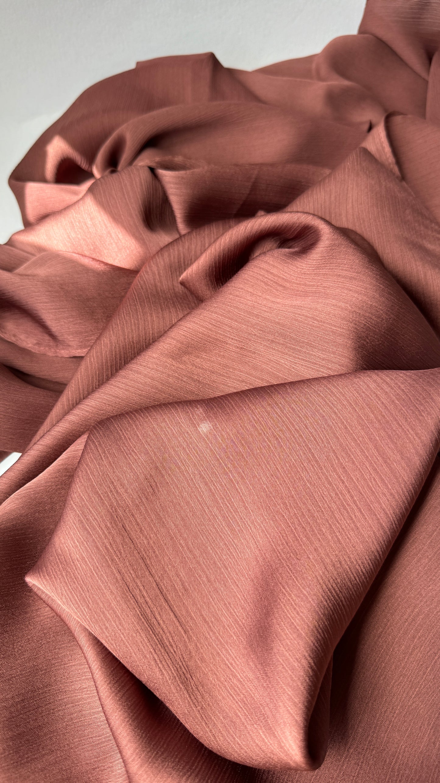 Radiant Rust Silk Satin Hijab