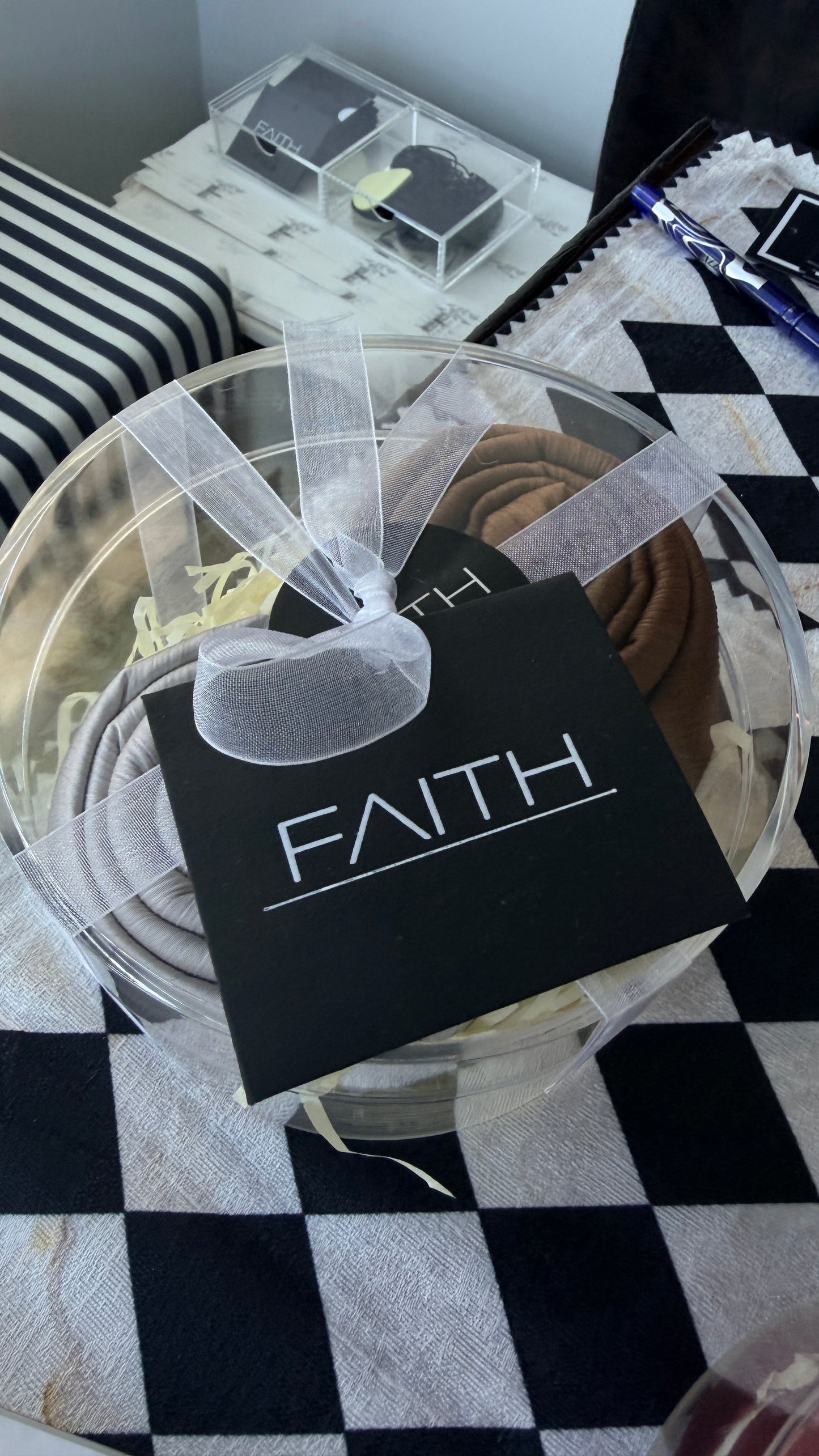 Brown And Silver Hijab Gift Box