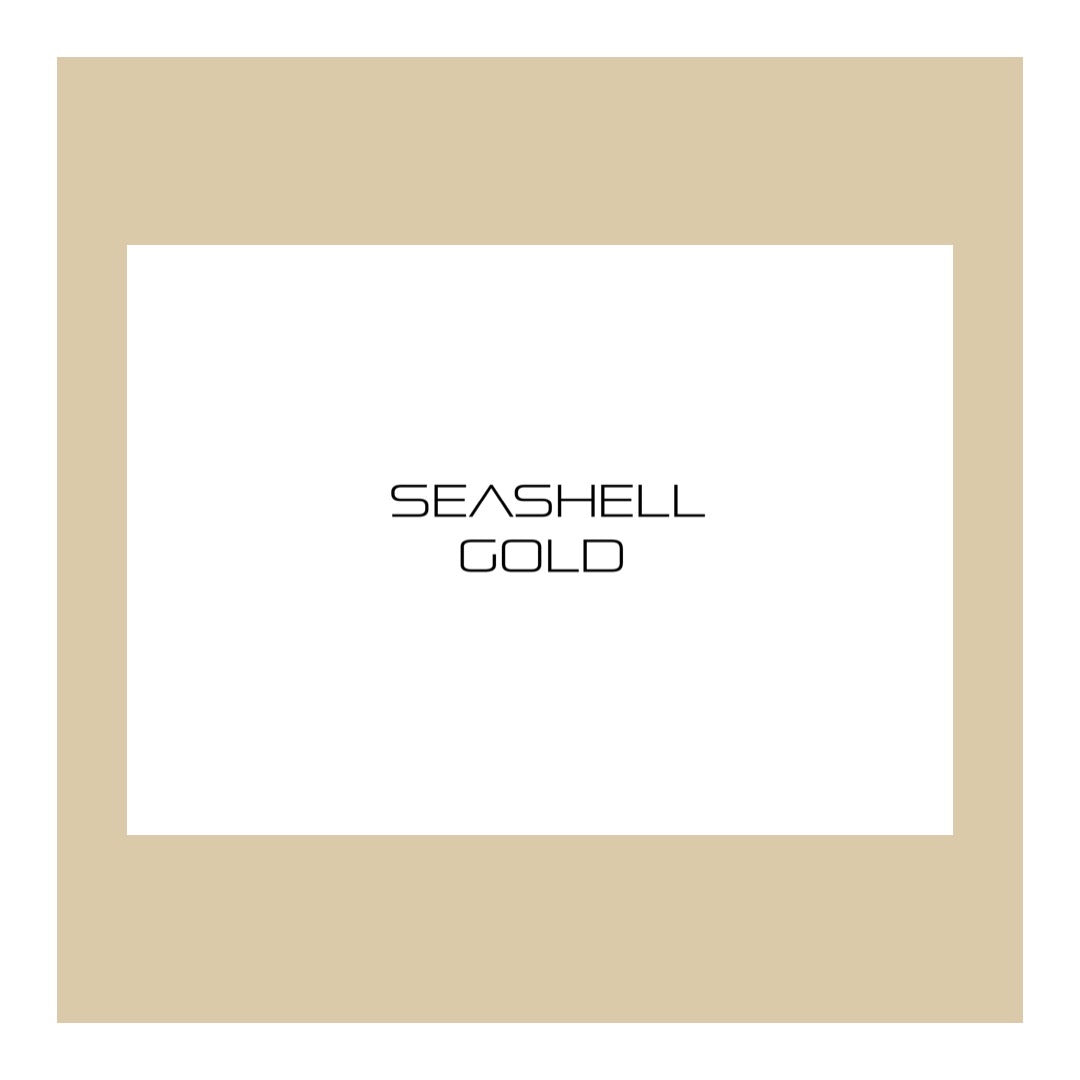 Seashell gold satin hijab