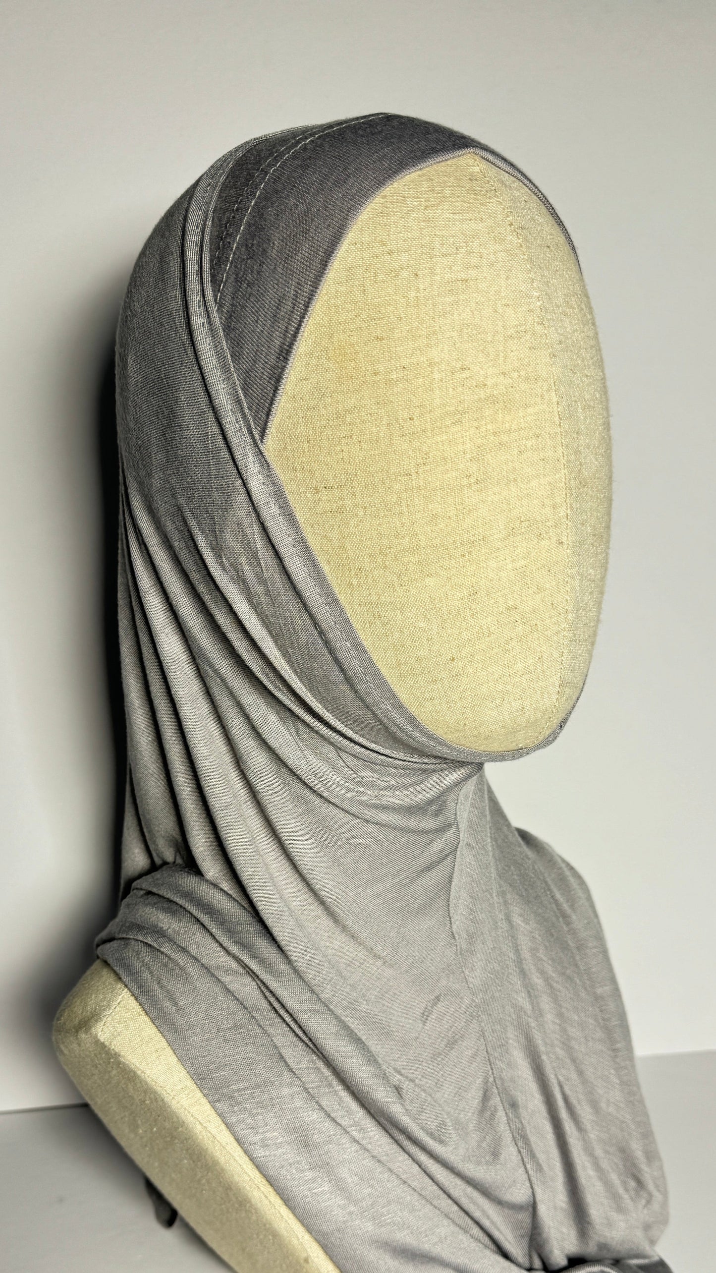 Grey Effortless Ready-to-Wear Hijab