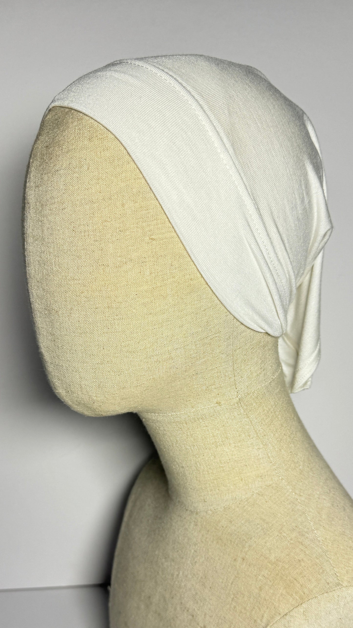 White Effortless Ready-to-Wear Hijab