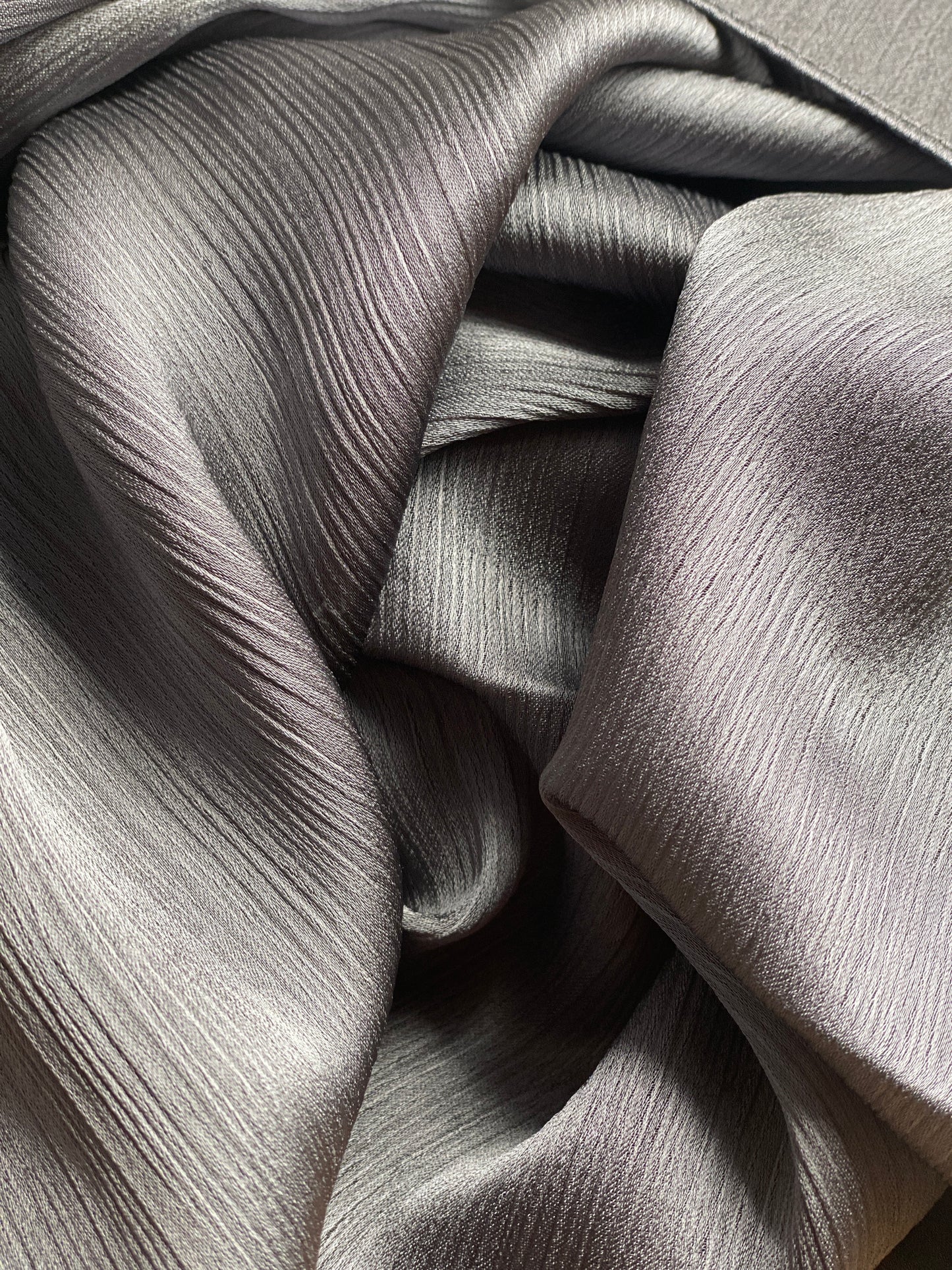 Silver Grey Satin Hijab