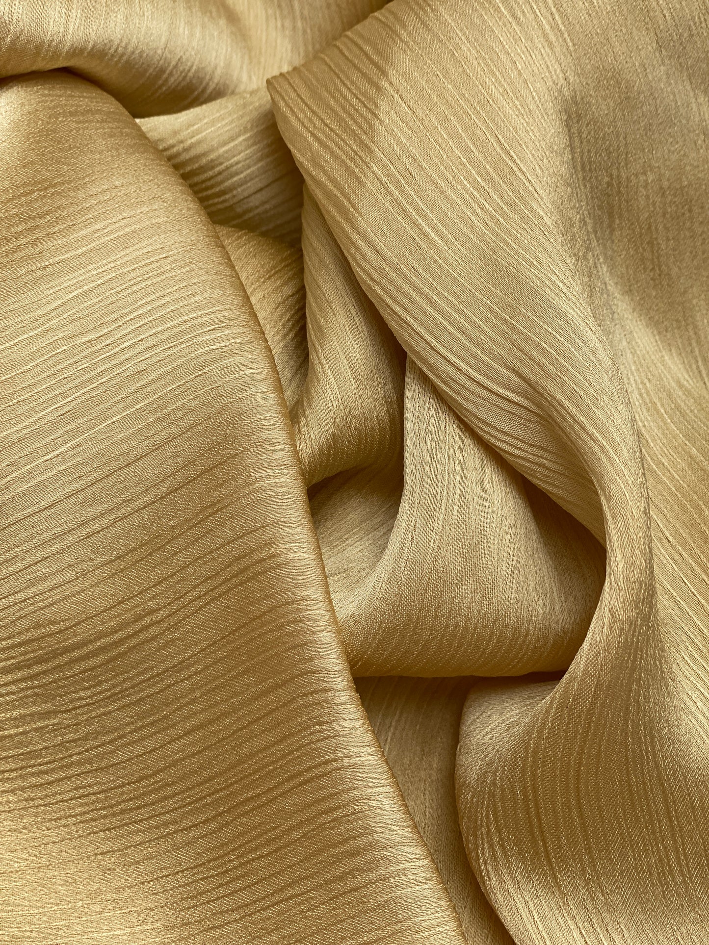 Golden Yellow Silk Satin Hijab