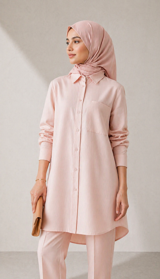 Blush Linen Ease Co-Ord