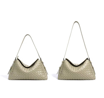 Sage Weave Dual Strap Bag