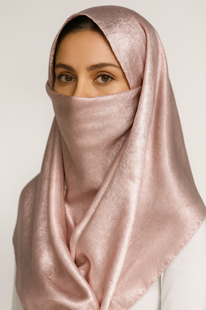 Tea Rose Metallic Satin