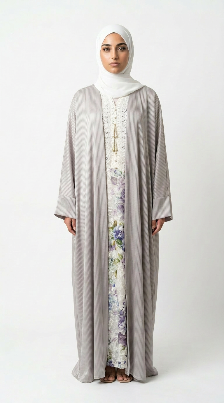 Grey Abaya