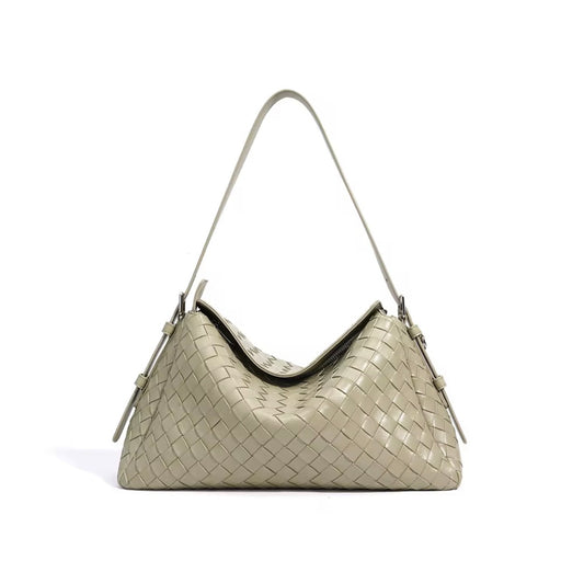 Sage Weave Dual Strap Bag