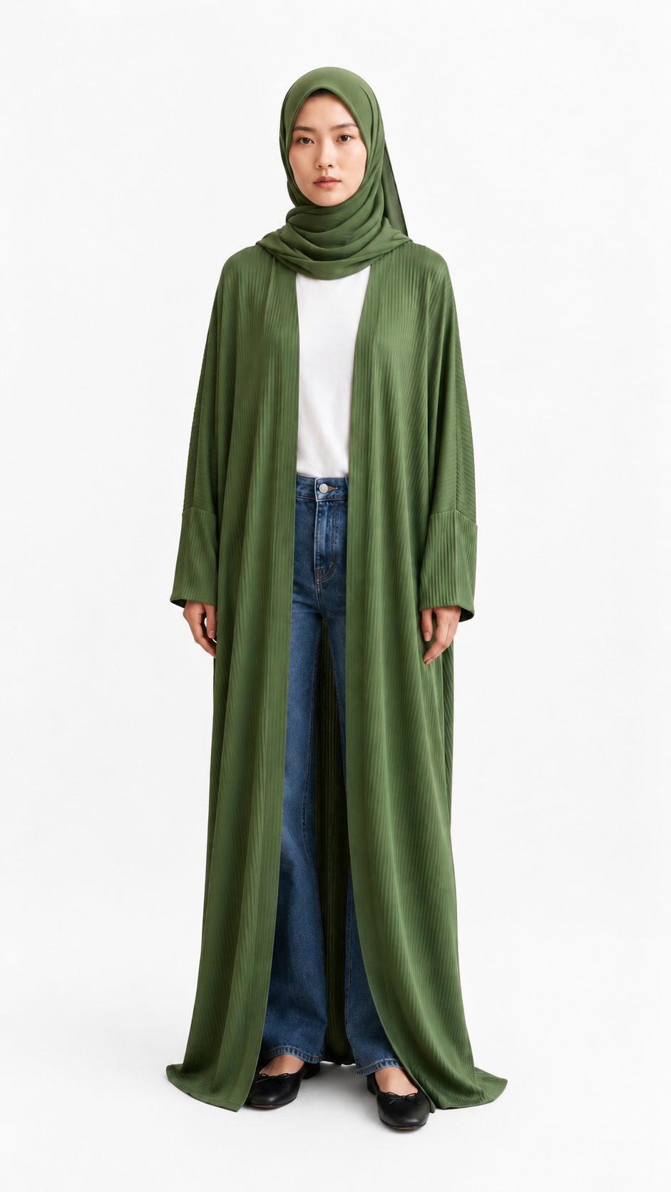 Green  abaya