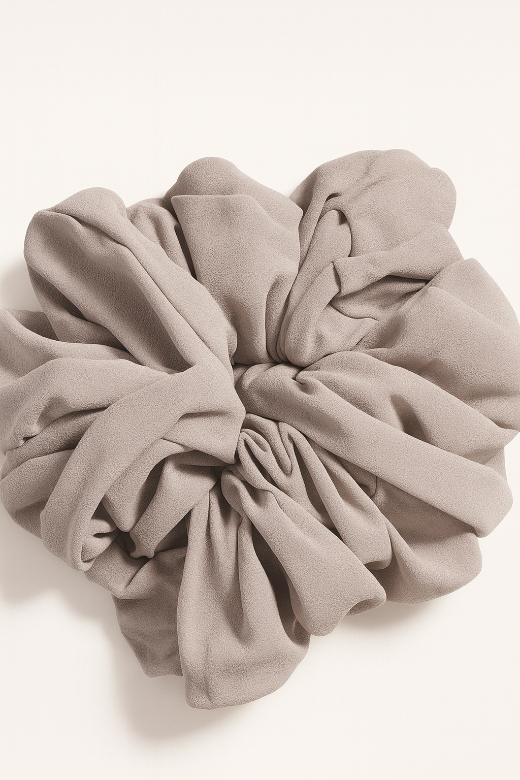 Grey Chiffon Volume Scrunchie