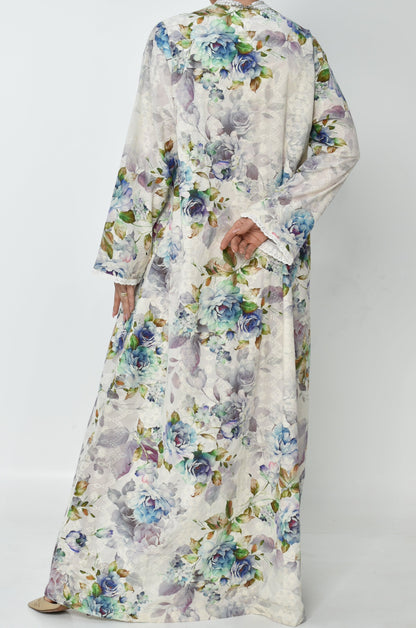 Floral Embroidered Jalabiya
