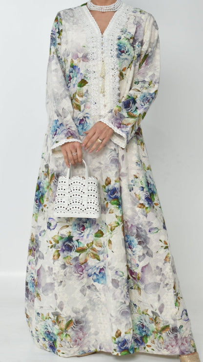 Floral Embroidered Jalabiya
