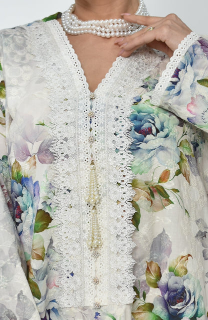 Floral Embroidered Jalabiya