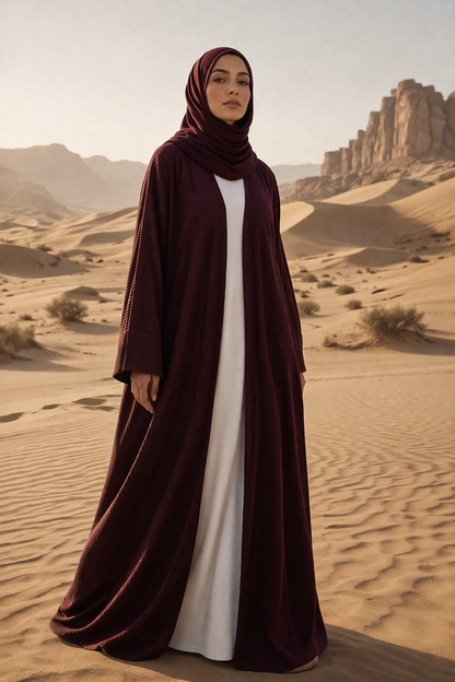Maroon Abaya