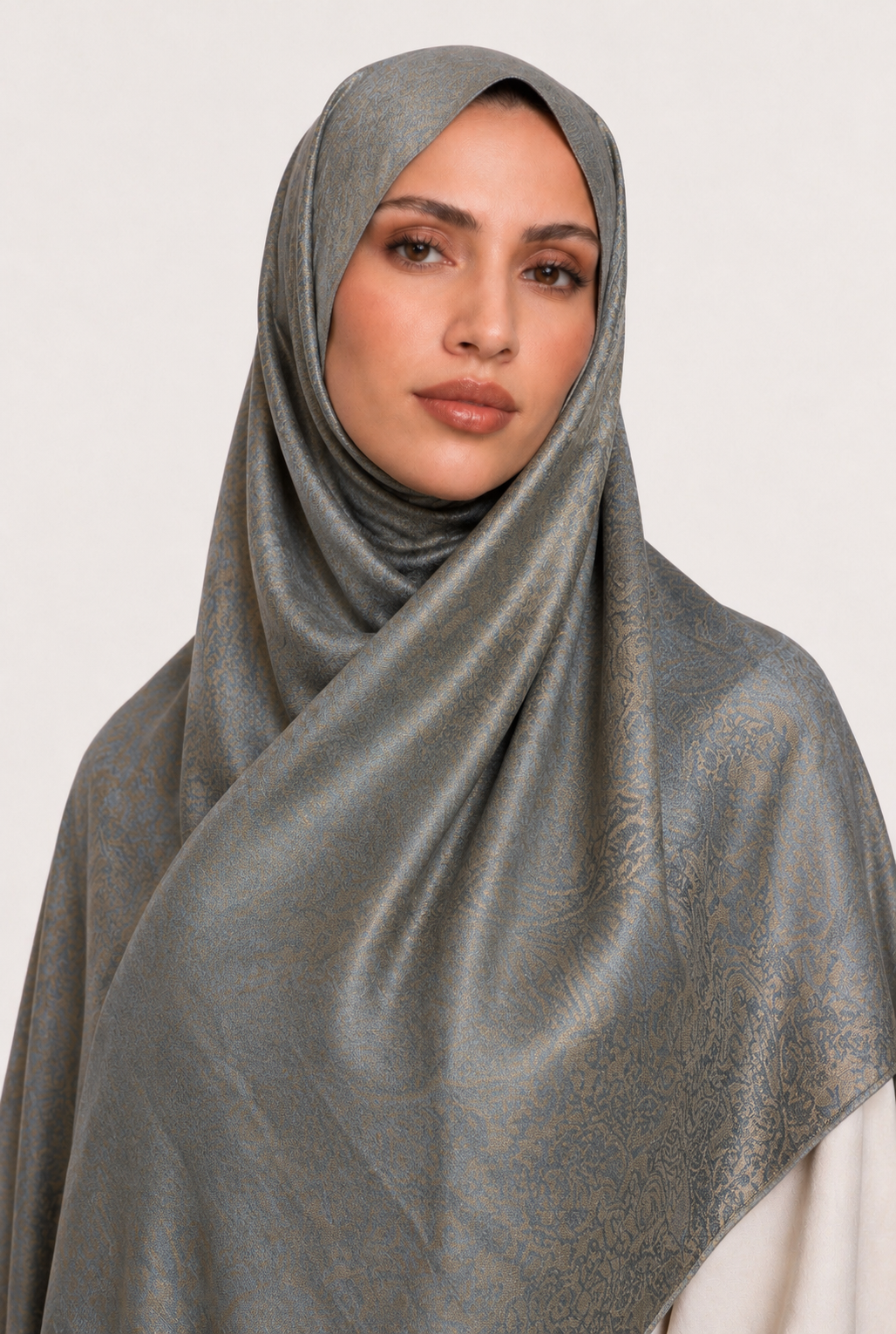 Blue Beige Shawl