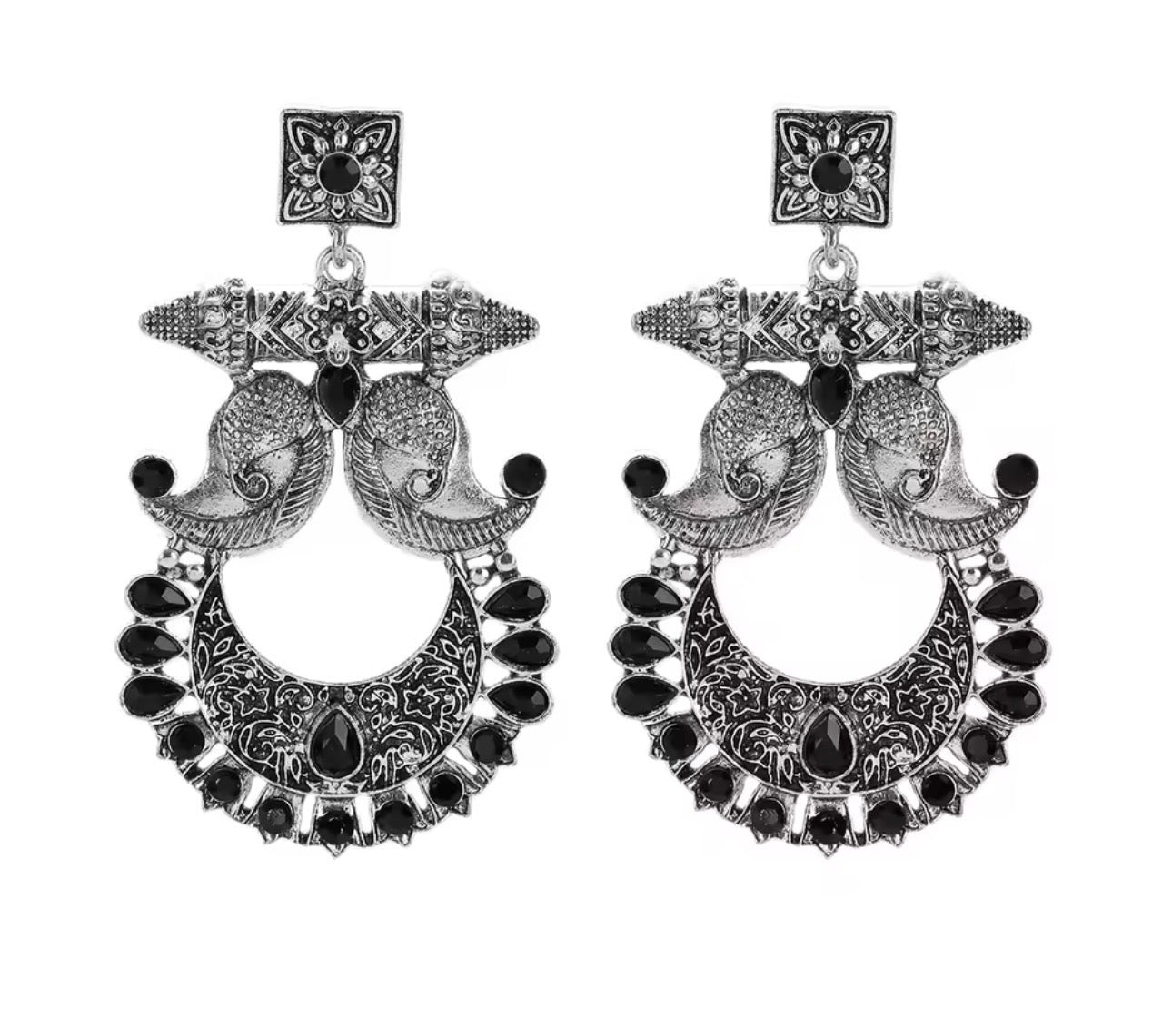 Sultana Crescent Earrings