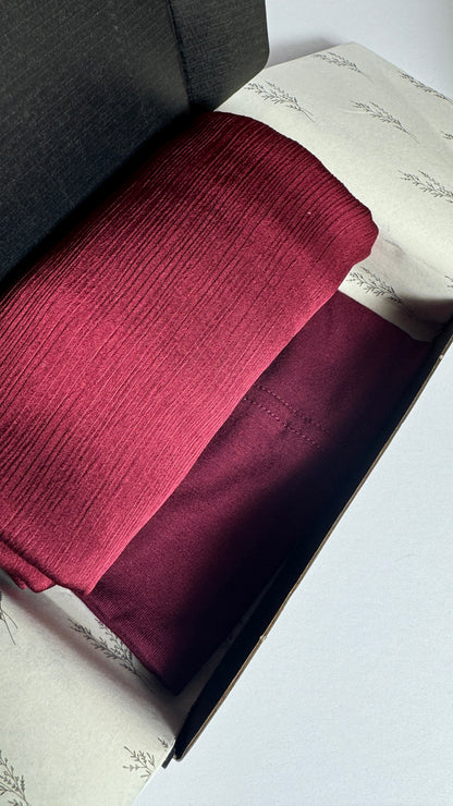 Hijab And A Cap Set-MAROON