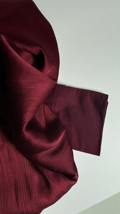 Hijab And A Cap Set-MAROON