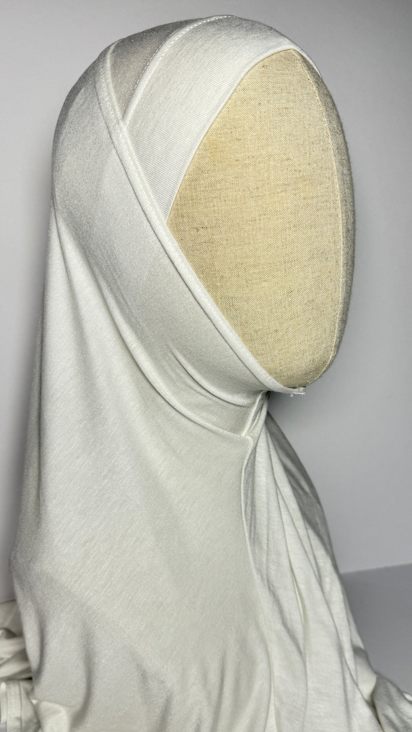 White Effortless Ready-to-Wear Hijab