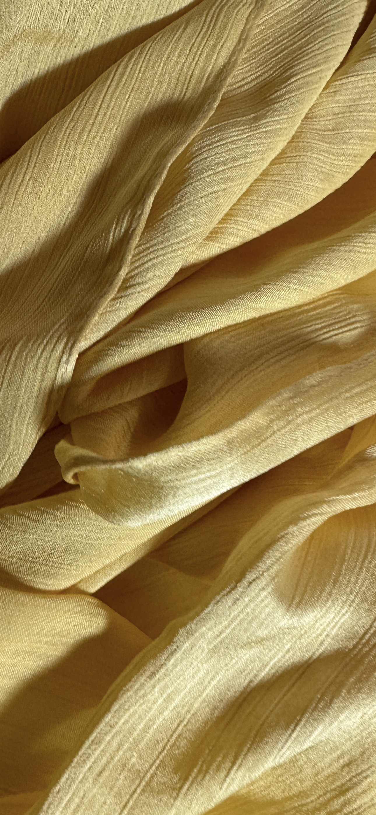 Light Yellow Silk Satin Hijab