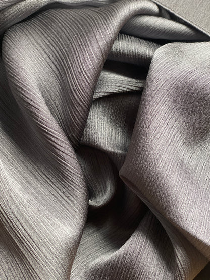 Silver Grey Satin Hijab