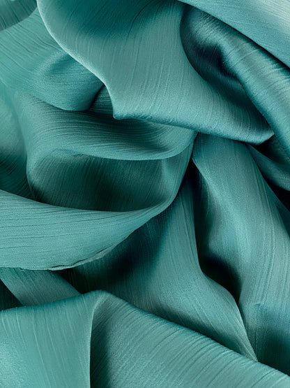 Sea Green Silk Satin Hijab