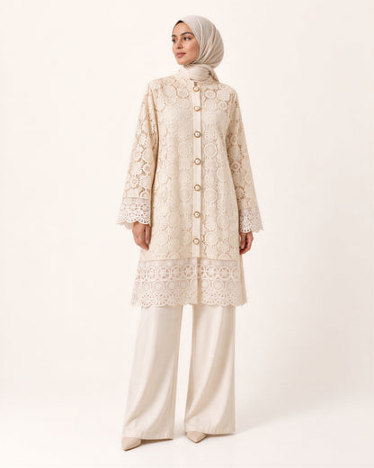 Cream Crochet Set
