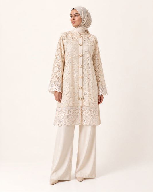 Cream Crochet Set