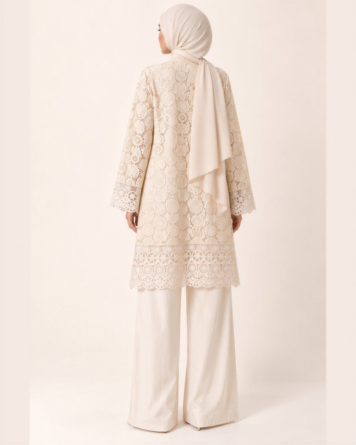 Cream Crochet Set