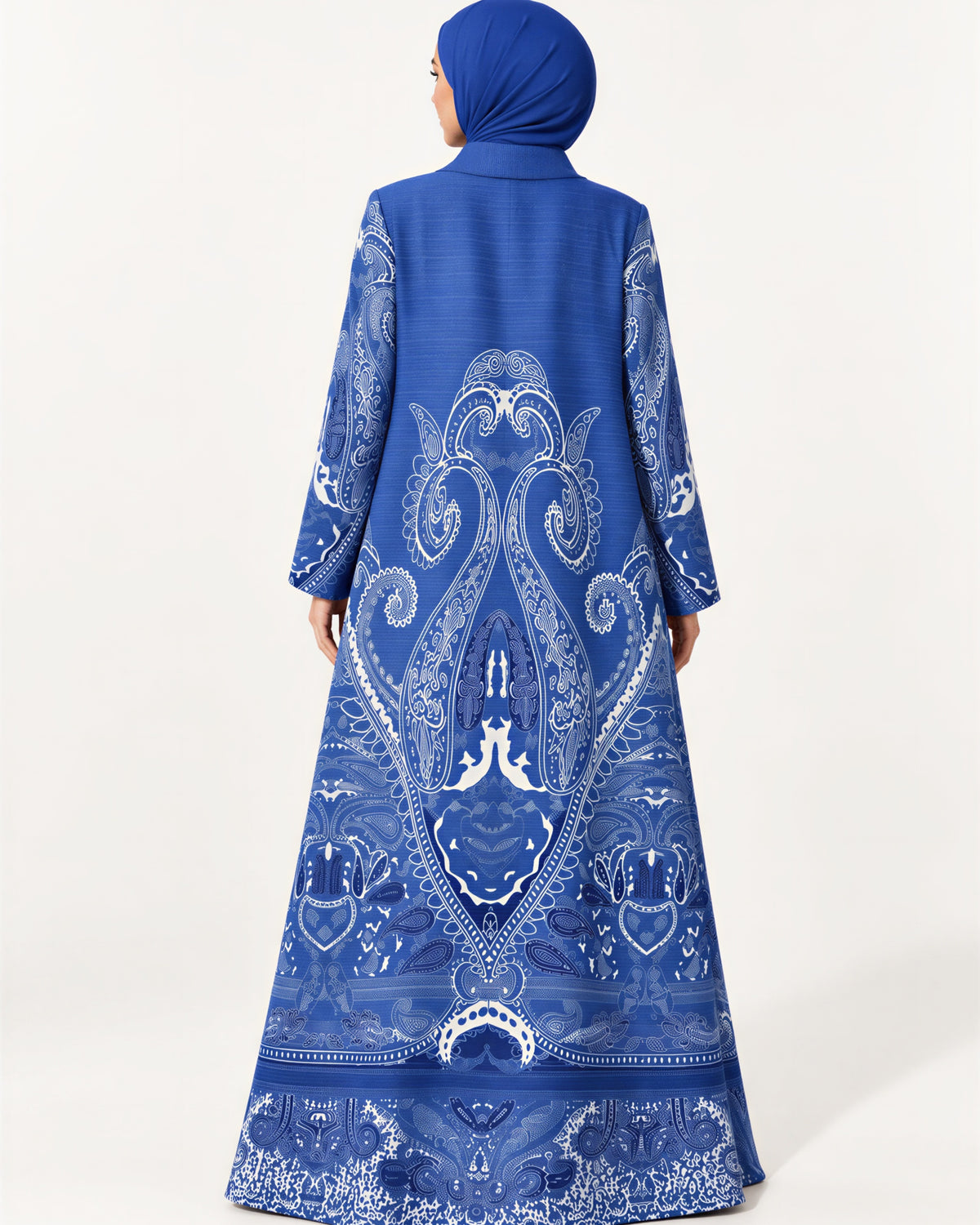 Paisley Pleated Abaya