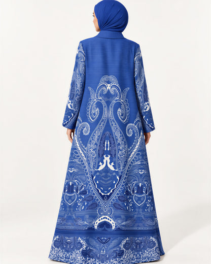 Paisley Pleated Abaya