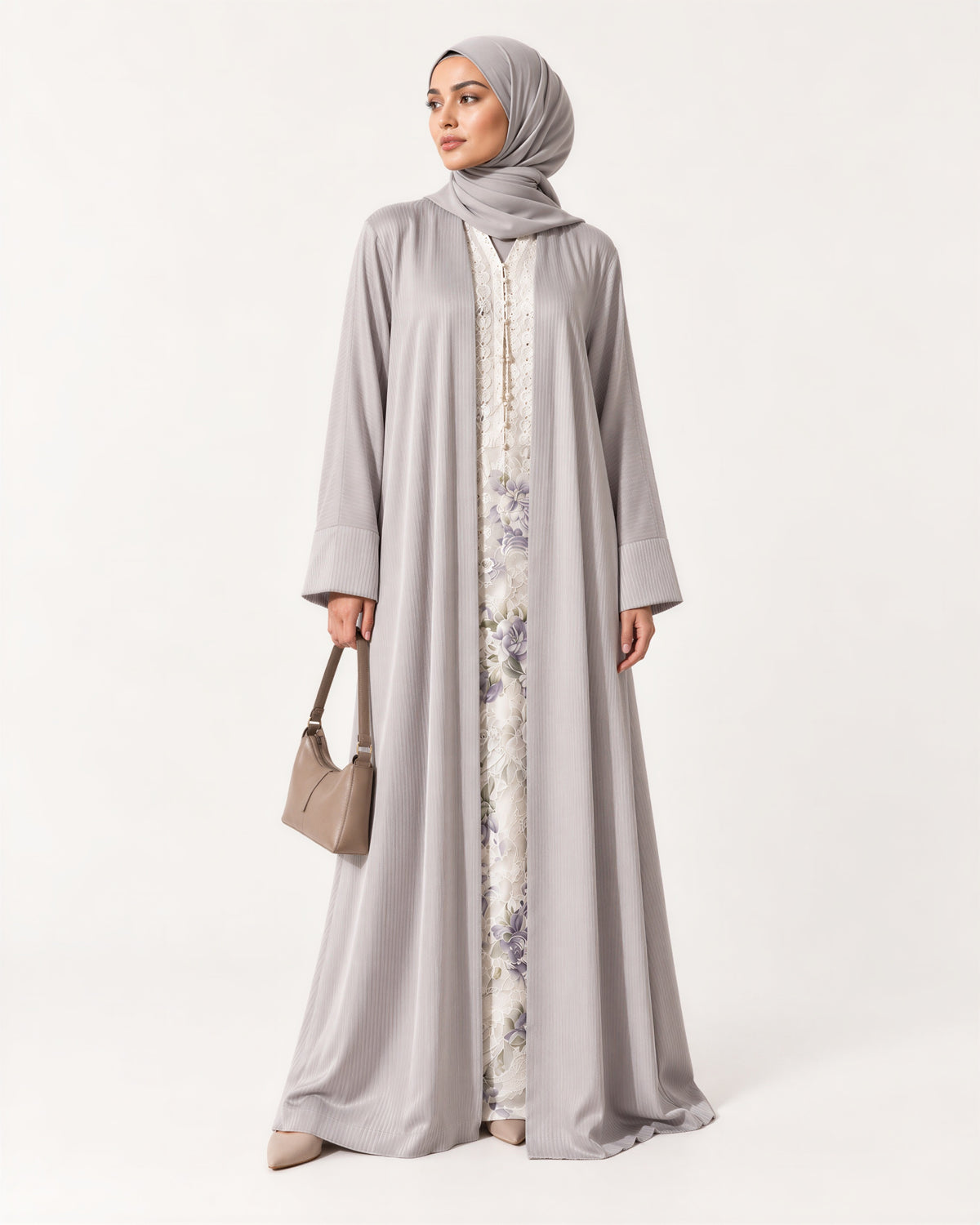 Grey Abaya