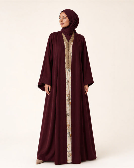 Maroon Abaya